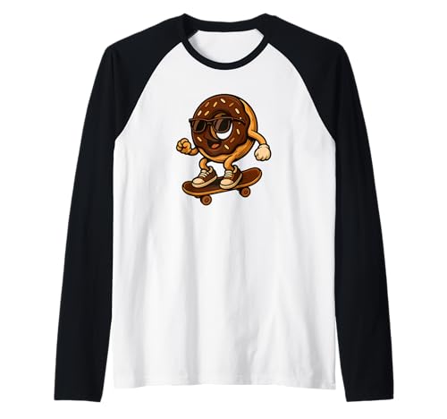 Donut-Skateboard-Kostüm für Erwachsene und Kinder Raglan Donut-Skateboard-Kostüm für Erwachsene und Kinder Raglan von Funny Donut Rocks