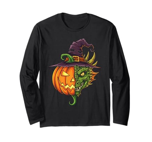 Dragon Pumpkin Jack O Lantern Halloween Kinder Herren Damen Langarmshirt Dragon Pumpkin Jack O Lantern Halloween Kinder Herren Damen Langarmshirt von Funny Dragon Lovers Halloween Pumpkin Outfits