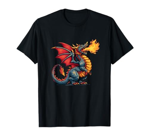 Cooles Dragon Flames Logo für Jungen und Mädchen T-Shirt Cooles Dragon Flames Logo für Jungen und Mädchen T-Shirt von Funny Dragon Outfit