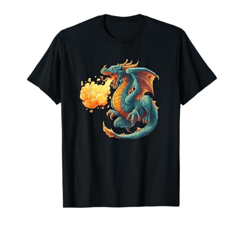 Magical Flames Drachen Kostüm für Jungen und Mädchen T-Shirt Magical Flames Drachen Kostüm für Jungen und Mädchen T-Shirt von Funny Dragon Outfit