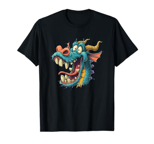Tolles Drachengesichtskostüm für Jungen und Mädchen T-Shirt Tolles Drachengesichtskostüm für Jungen und Mädchen T-Shirt von Funny Dragon Outfit