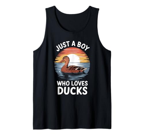Herren Nur EIN Junge, der Enten liebt, Vogelfan, Jungen, Enten Tank Top von Funny Duck Lover Clothing