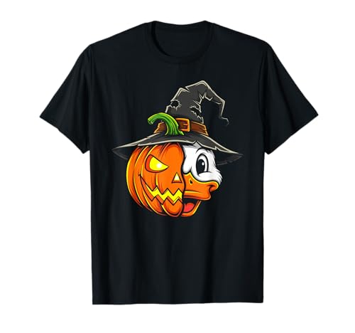 Duck Pumpkin Jack O Lantern Halloween Kinder Herren Damen T-Shirt von Funny Duck Lovers Halloween Pumpkin Outfits