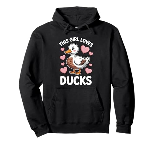 Enten Mädchen Lustige Ente Pullover Hoodie von Funny Ducks Cute Ducks Girl Design