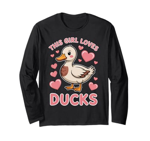 Enten Mädchen Lustige Ente Langarmshirt von Funny Ducks Cute Ducks Girl Designs