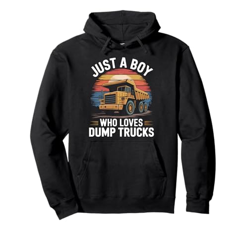 Just A Boy Who Loves Muldenkipper Driver Vintage Muldenkipper Pullover Hoodie Just A Boy Who Loves Muldenkipper Driver Vintage Muldenkipper Pullover Hoodie von Funny Dump Truck Apparel for Men Women