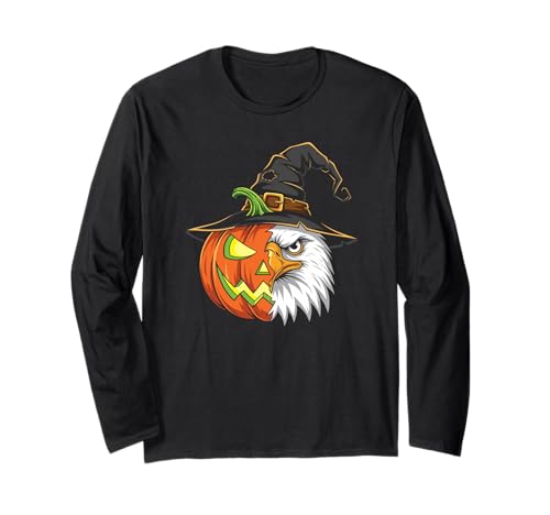 Adler Kürbis Jack O Laterne Halloween Kinder Herren Damen Langarmshirt Adler Kürbis Jack O Laterne Halloween Kinder Herren Damen Langarmshirt von Funny Eagle Lovers Halloween Pumpkin Outfits