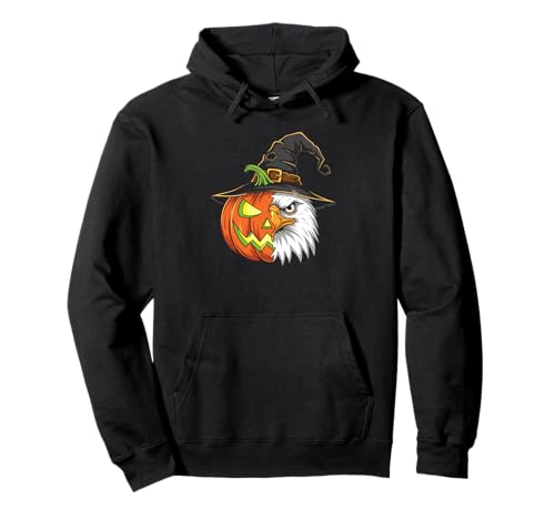 Adler Kürbis Jack O Laterne Halloween Kinder Herren Damen Pullover Hoodie von Funny Eagle Lovers Halloween Pumpkin Outfits
