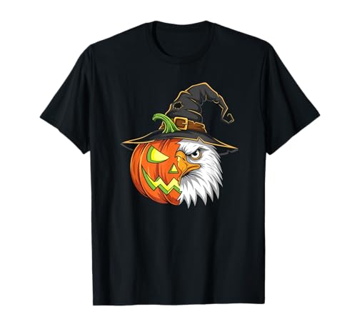 Adler Kürbis Jack O Laterne Halloween Kinder Herren Damen T-Shirt von Funny Eagle Lovers Halloween Pumpkin Outfits