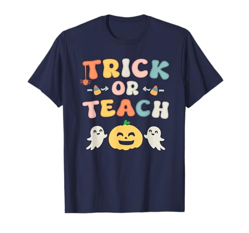 Lehrer Halloween Shirts für Frauen Lustig Trick Or Teach T-Shirt Lehrer Halloween Shirts für Frauen Lustig Trick Or Teach T-Shirt von Funny Elementary Teachers Halloween Trick Or Teach