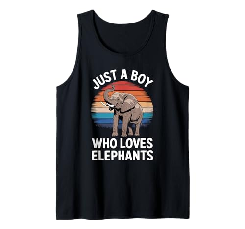 Herren Just A Boy Who Loves Elephants Wildlife Fan Boys Elefant Tank Top Herren Just A Boy Who Loves Elephants Wildlife Fan Boys Elefant Tank Top von Funny Elephant Lover Clothing