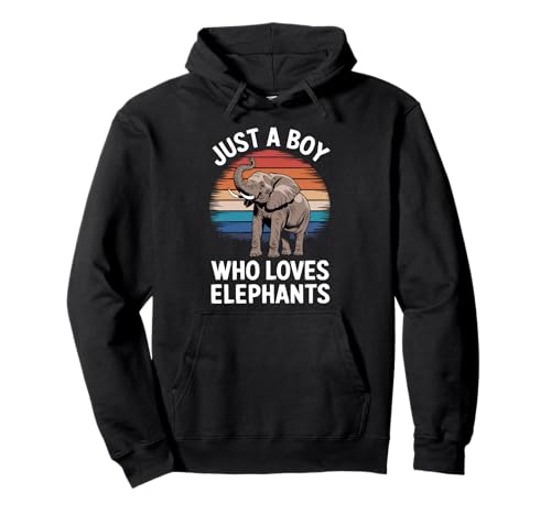 Just A Boy Who Loves Elephants Wildlife Fan Boys Elefant Pullover Hoodie Just A Boy Who Loves Elephants Wildlife Fan Boys Elefant Pullover Hoodie von Funny Elephant Lover Clothing