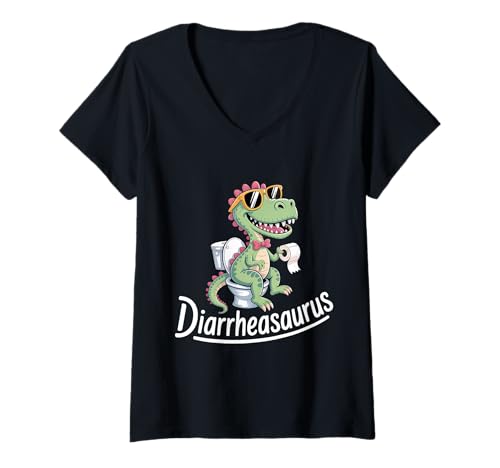 Damen Fragen Sie Mich nach Meinem explosiven Durchfall T-Shirt mit V-Ausschnitt Damen Fragen Sie Mich nach Meinem explosiven Durchfall T-Shirt mit V-Ausschnitt von Funny Embarrassing Inappropriate Diarrhea