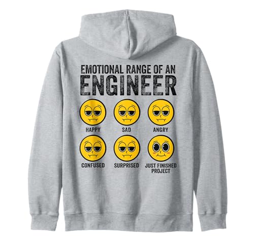 Emotionale Reichweite eines Ingenieurs Lustige Ingenieure Männer Frauen Kapuzenjacke Emotionale Reichweite eines Ingenieurs Lustige Ingenieure Männer Frauen Kapuzenjacke von Funny Engineering Emotional Range Of An Engineer
