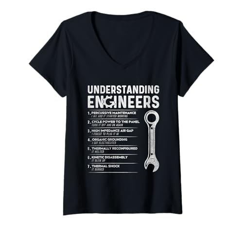 Damen Ingenieure verstehen - Lustiges Engineering T-Shirt mit V-Ausschnitt Damen Ingenieure verstehen - Lustiges Engineering T-Shirt mit V-Ausschnitt von Funny Engineering Sayings For Engineers