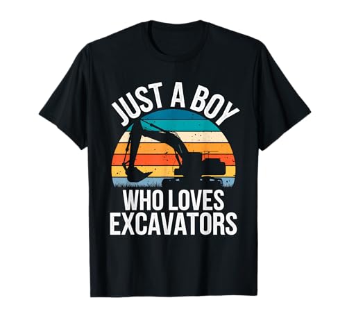 Just A Boy Who Loves Bagger Heavy Machine Bagger T-Shirt Just A Boy Who Loves Bagger Heavy Machine Bagger T-Shirt von Funny Excavator Apparel for Men Women