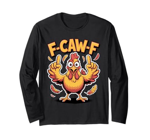 Lustiger F-Caw-F Huhn Mittelflügel Flock Star für Frauen Männer Langarmshirt Lustiger F-Caw-F Huhn Mittelflügel Flock Star für Frauen Männer Langarmshirt von Funny F-Caw-F Chicken Halloween Costume Women Men