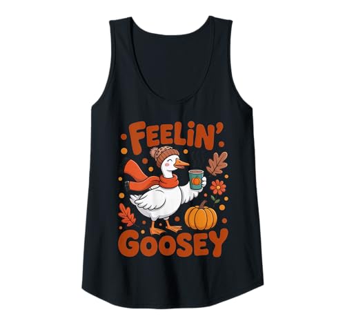 Damen Feelin Goosey Herbst Halloween Gans Tank Top Damen Feelin Goosey Herbst Halloween Gans Tank Top von Funny Fall Goose
