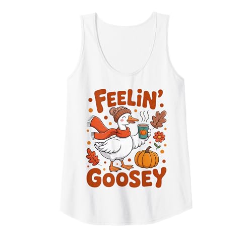 Damen Feelin Goosey Herbst Halloween Gans Tank Top Damen Feelin Goosey Herbst Halloween Gans Tank Top von Funny Fall Goose