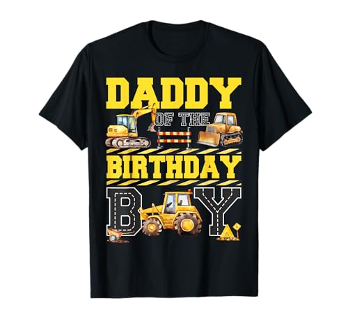 Daddy Of The Birthday Bagger for Boy Bagger Builder Bday T-Shirt Daddy Of The Birthday Bagger for Boy Bagger Builder Bday T-Shirt von Funny Family Construction Vehicle Birthday for Boy