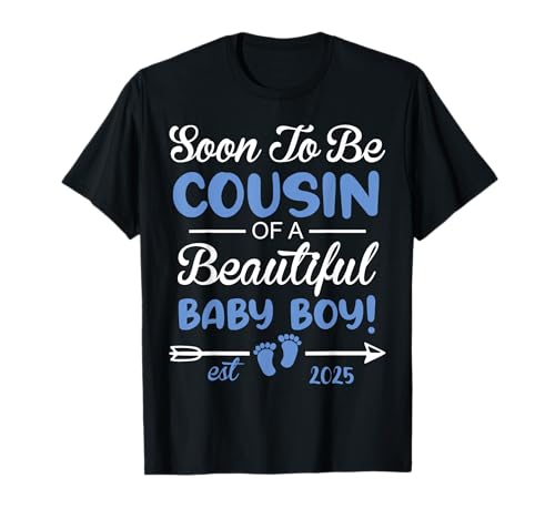 Bald Cousin von Beautiful Baby Boy Reveal T-Shirt Bald Cousin von Beautiful Baby Boy Reveal T-Shirt von Funny Family Pregnancy 2025 Baby Boy Gender Reveal
