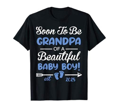 Bald Opa von Beautiful Baby Boy Reveal T-Shirt Bald Opa von Beautiful Baby Boy Reveal T-Shirt von Funny Family Pregnancy 2025 Baby Boy Gender Reveal