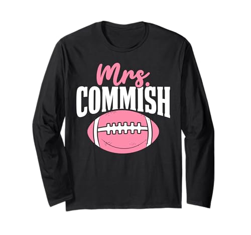 Frau Commish, Kommissarin, FFL Girls Fantasy Football Champ Langarmshirt Frau Commish, Kommissarin, FFL Girls Fantasy Football Champ Langarmshirt von Funny Fantasy Football Shirts Men Women