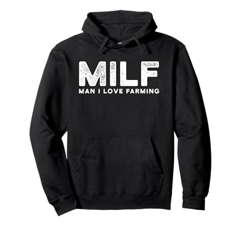Lustiger Weihnachtsmann mit Aufschrift Man I Love Farming Pullover Hoodie Lustiger Weihnachtsmann mit Aufschrift Man I Love Farming Pullover Hoodie von Funny Farmer Rather Be Farming