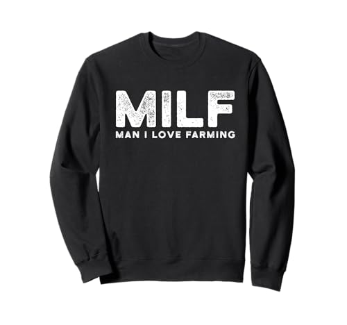Lustiger Weihnachtsmann mit Aufschrift Man I Love Farming Sweatshirt Lustiger Weihnachtsmann mit Aufschrift Man I Love Farming Sweatshirt von Funny Farmer Rather Be Farming