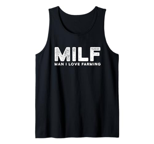 Lustiger Weihnachtsmann mit Aufschrift Man I Love Farming Tank Top Lustiger Weihnachtsmann mit Aufschrift Man I Love Farming Tank Top von Funny Farmer Rather Be Farming