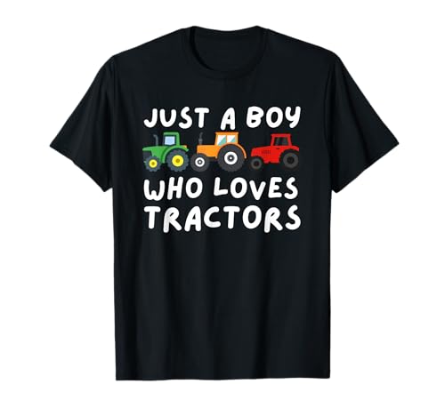 Just A Boy Who Loves Traktors – Geschenk für Bauer und Landwirtschaft T-Shirt von Funny Farming Gifts