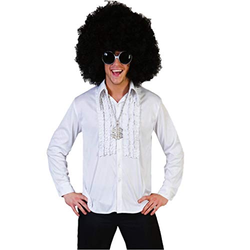 Das Kostümland Hippie Rüschenhemd für Herren - Weiß Gr. 56 58 von Funny Fashion