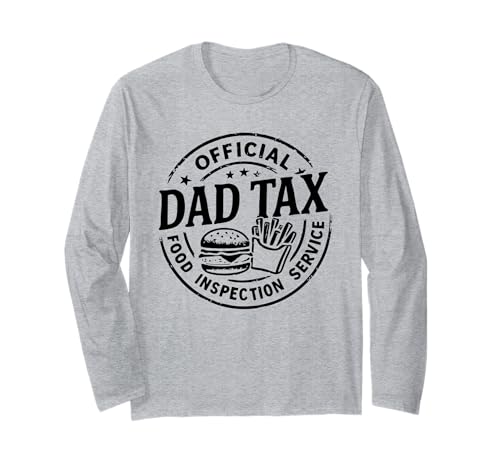 Papa, Finanzamt, lustiger Fast-Food-Liebhaber, Papa Daddy, Vintage-Stil, Herren Langarmshirt Papa, Finanzamt, lustiger Fast-Food-Liebhaber, Papa Daddy, Vintage-Stil, Herren Langarmshirt von Funny Father's Day Food Inspection Service Gifts
