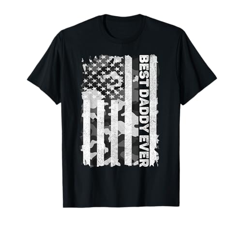 Best Daddy Ever Men Husband Camo Amerikanische Flagge Vatertag T-Shirt Best Daddy Ever Men Husband Camo Amerikanische Flagge Vatertag T-Shirt von Funny Father's Day From Daughter Wife Designs Co.