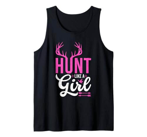 Jagd wie EIN Mädchen im Freien weibliche Jägerin Tank Top von Funny Female Hunter Gifts