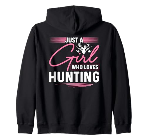 Nur EIN Mädchen, das es liebt, im Freien zu jagen, weibliche Jägerin Kapuzenjacke von Funny Female Hunter Gifts
