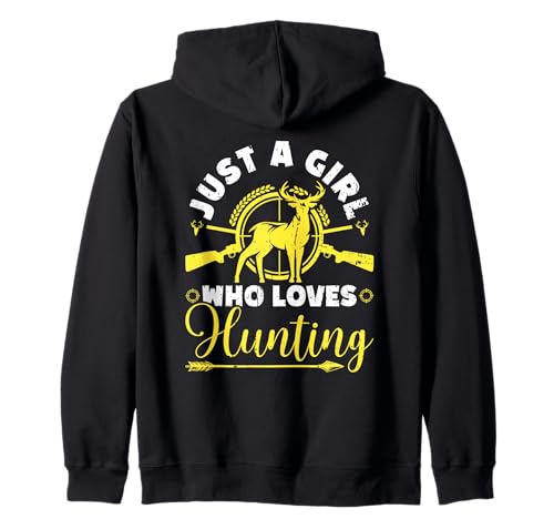 Nur EIN Mädchen, das es liebt, im Freien zu jagen, weibliche Jägerin Kapuzenjacke von Funny Female Hunter Gifts