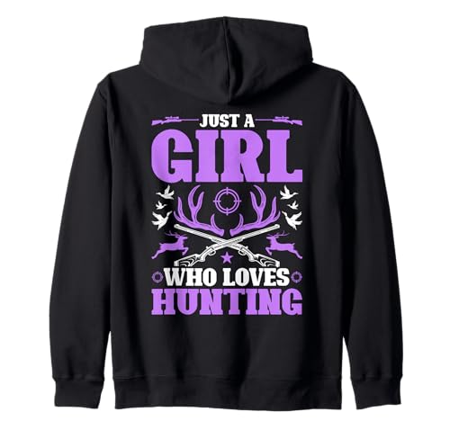 Nur EIN Mädchen, das es liebt, im Freien zu jagen, weibliche Jägerin Kapuzenjacke von Funny Female Hunter Gifts