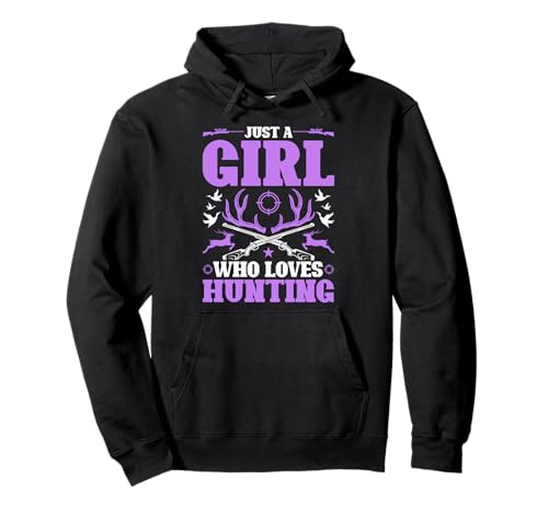 Nur EIN Mädchen, das es liebt, im Freien zu jagen, weibliche Jägerin Pullover Hoodie von Funny Female Hunter Gifts