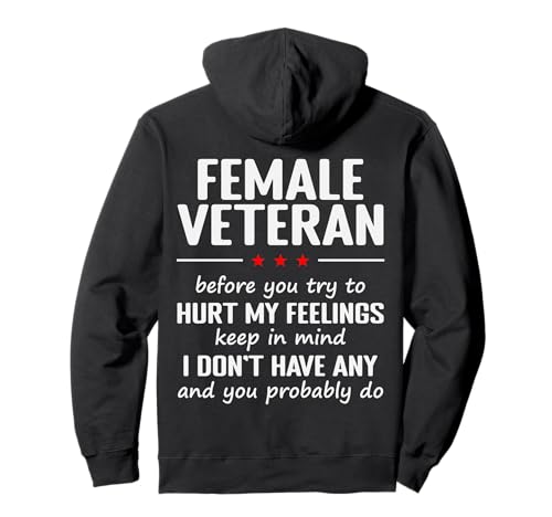Weibliche Veteranin im Ruhestand Militär Frauen Veteran Mutter Oma Pullover Hoodie von Funny Female Veteran Designs by A Veteran Grandma