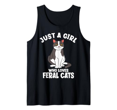 Nur EIN Mädchen, das Wilde Katzen liebt Tank Top Nur EIN Mädchen, das Wilde Katzen liebt Tank Top von Funny Feral Cat Lover Gifts