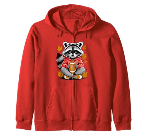 Cooler Waschbär Fußball Spiel Tag Geschenk Erwachsene Kinder Männer Frauen Kapuzenjacke Cooler Waschbär Fußball Spiel Tag Geschenk Erwachsene Kinder Männer Frauen Kapuzenjacke von Funny Feral Raccoon Football Fan Graphic Design