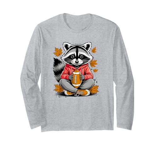 Cooler Waschbär Fußball Spiel Tag Geschenk Erwachsene Kinder Männer Frauen Langarmshirt Cooler Waschbär Fußball Spiel Tag Geschenk Erwachsene Kinder Männer Frauen Langarmshirt von Funny Feral Raccoon Football Fan Graphic Design