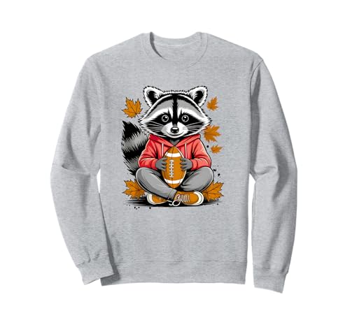 Cooler Waschbär Fußball Spiel Tag Geschenk Erwachsene Kinder Männer Frauen Sweatshirt Cooler Waschbär Fußball Spiel Tag Geschenk Erwachsene Kinder Männer Frauen Sweatshirt von Funny Feral Raccoon Football Fan Graphic Design