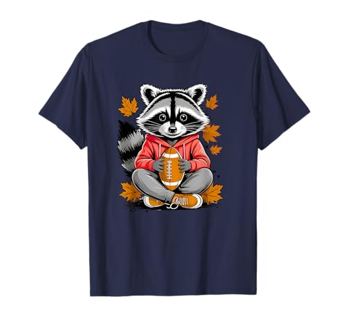 Cooler Waschbär Fußball Spiel Tag Geschenk Erwachsene Kinder Männer Frauen T-Shirt Cooler Waschbär Fußball Spiel Tag Geschenk Erwachsene Kinder Männer Frauen T-Shirt von Funny Feral Raccoon Football Fan Graphic Design