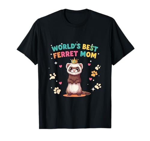 Worlds Best Frettchen Mama Frettchen Frauen Mädchen Kinder Tierliebhaber T-Shirt Worlds Best Frettchen Mama Frettchen Frauen Mädchen Kinder Tierliebhaber T-Shirt von Funny Ferret Lover Apparel Co.