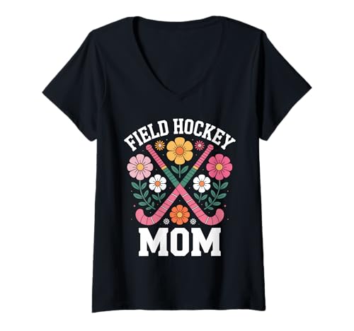 Damen Feldhockey Mama Lustiges Feldhockey T-Shirt mit V-Ausschnitt Damen Feldhockey Mama Lustiges Feldhockey T-Shirt mit V-Ausschnitt von Funny Field Hockey Mom Cool Field Hockey Designs