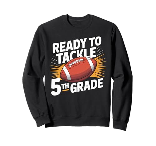 Bereit für 5. Klasse Fußballschule Jahr zurück in die Schule Kinder Sweatshirt Bereit für 5. Klasse Fußballschule Jahr zurück in die Schule Kinder Sweatshirt von Funny Fifth Grade Football Sport Lover Gifts