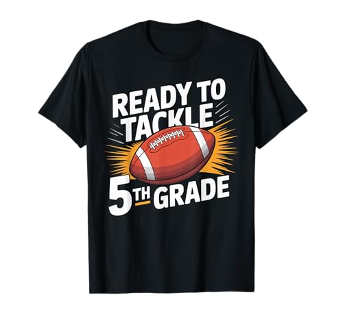 Bereit für 5. Klasse Fußballschule Jahr zurück in die Schule Kinder T-Shirt Bereit für 5. Klasse Fußballschule Jahr zurück in die Schule Kinder T-Shirt von Funny Fifth Grade Football Sport Lover Gifts