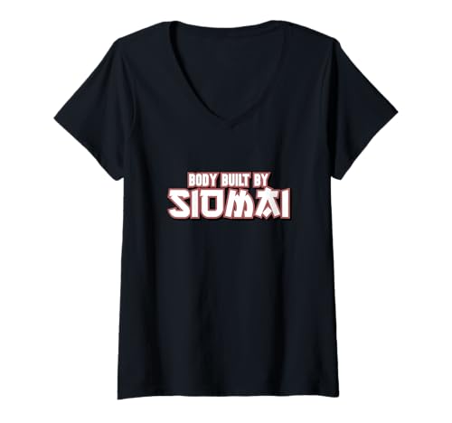 Damen Karosserie von Siomai T-Shirt mit V-Ausschnitt Damen Karosserie von Siomai T-Shirt mit V-Ausschnitt von Funny Filipino Foodie Merch Store
